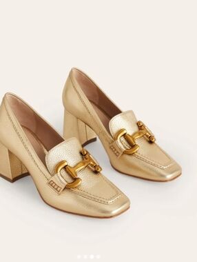 Boden Iris Snaffle Heeled Loafers Size 39